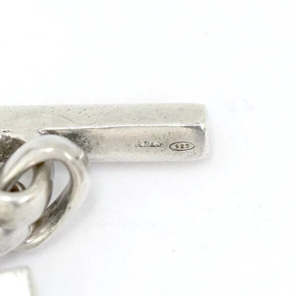 GUCCI Vintage Link Chain Toggle Bracelet 7" Silver 925 Auth w/Box e1122-1 - Picture 7 of 8